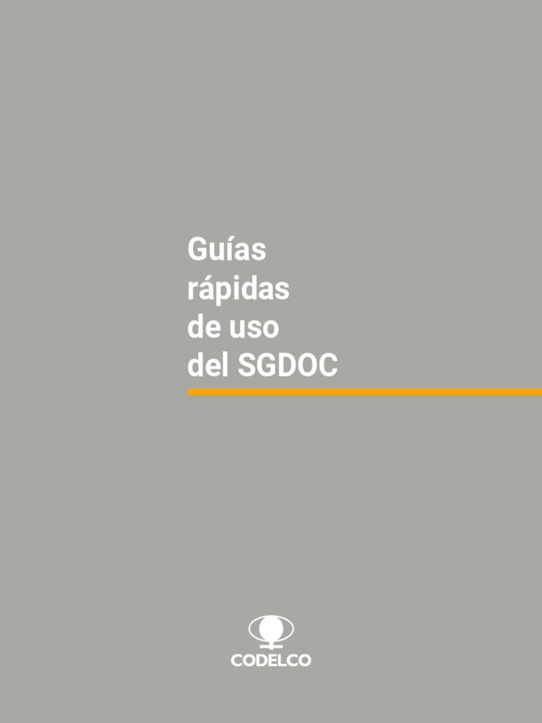 Guía rápida de uso del SGDOC | PDF | Informática