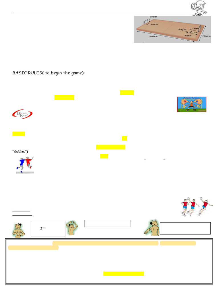 3rd Term-Note5 Handball | PDF | Association Football | Athletic Sports