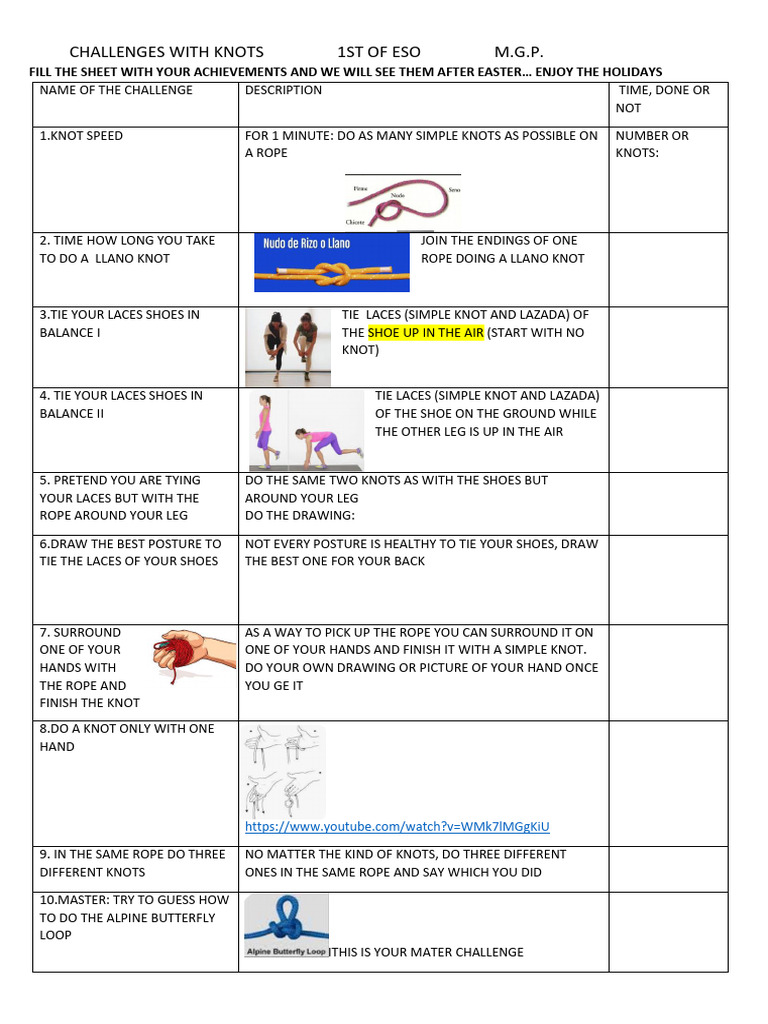 Challenges With Knots | PDF