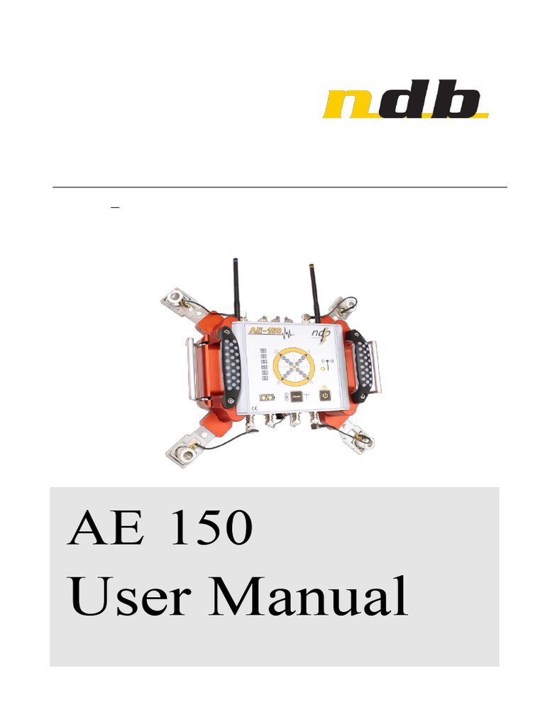 AE-150 Partial Discharge User Manual | PDF | Bandwidth (Signal ...