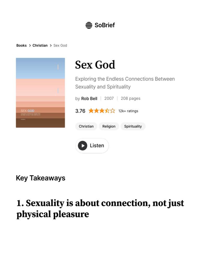 Exploring Sexuality and Spirituality | PDF | Love | Human Sexuality
