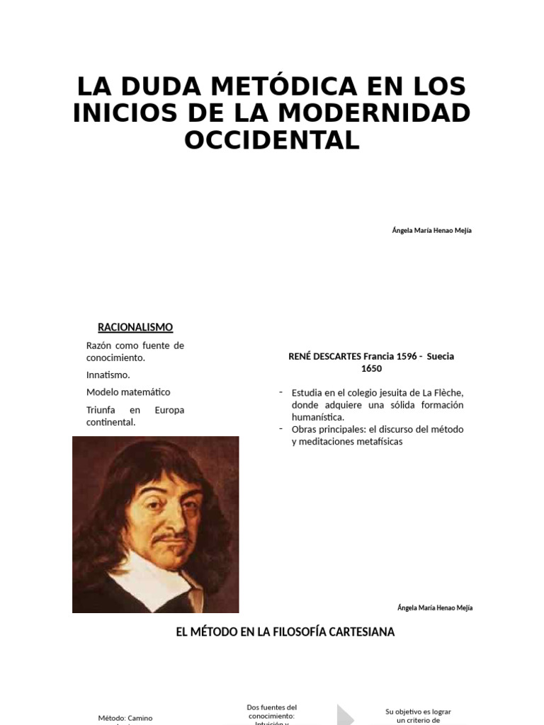 4 Racionalismo | PDF | René Descartes | Verdad