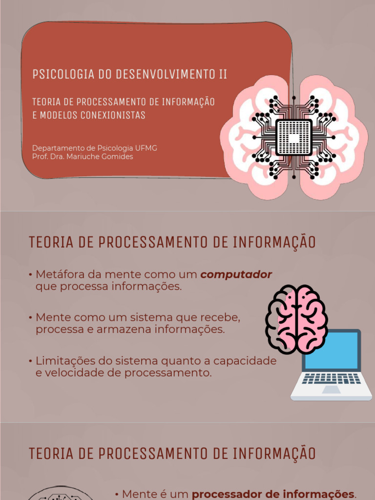 Teoria de Processamento de Informação em Psicologia | PDF | Memória ...