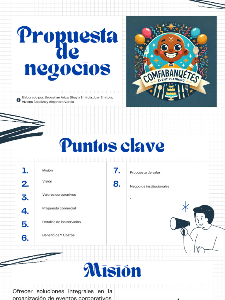 Propuesta de Valor para Eventos Corporativos | PDF | Postres | Transporte