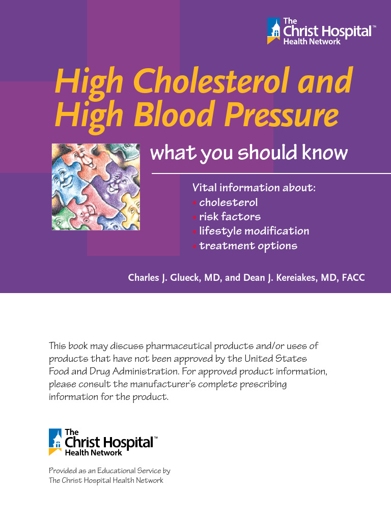 Cholesterol and Blood Pressure Guide | PDF | Fat | Atherosclerosis