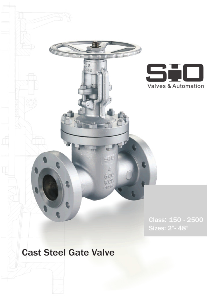 API 600 Cast Steel Gate Valves Guide | PDF | Valve | Mechanical Engineering