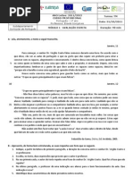 Cursos Profissionais - Módulo 1 - Português - Teste