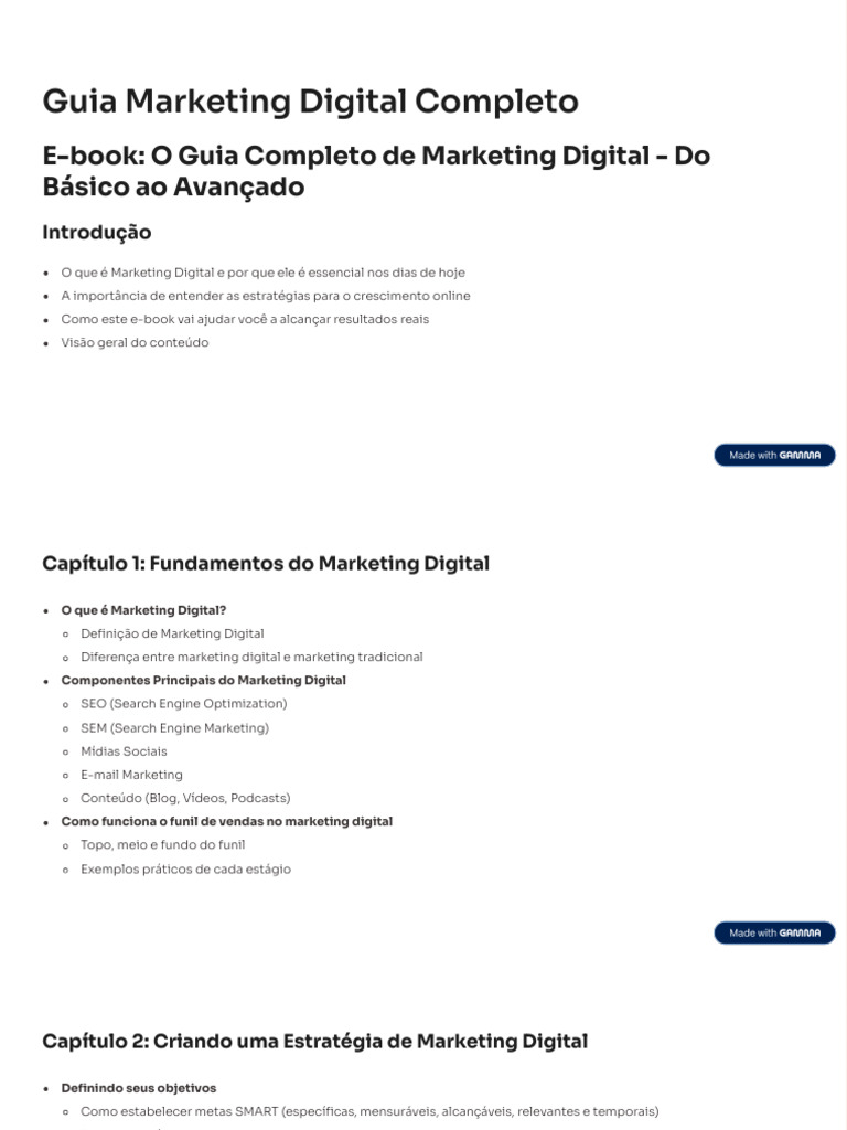 Guia Marketing Digital Completo | PDF | Marketing digital | SEO