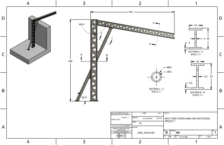 Project 1 Drawing 1 | PDF