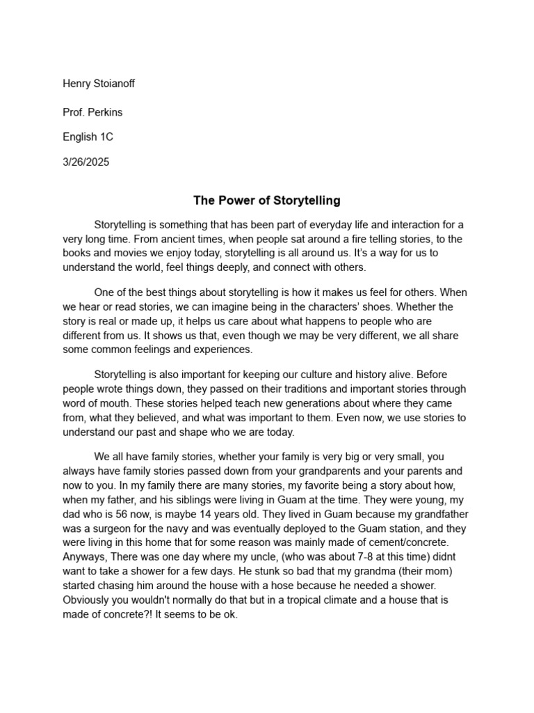 The Impact of Storytelling | PDF | Storytelling