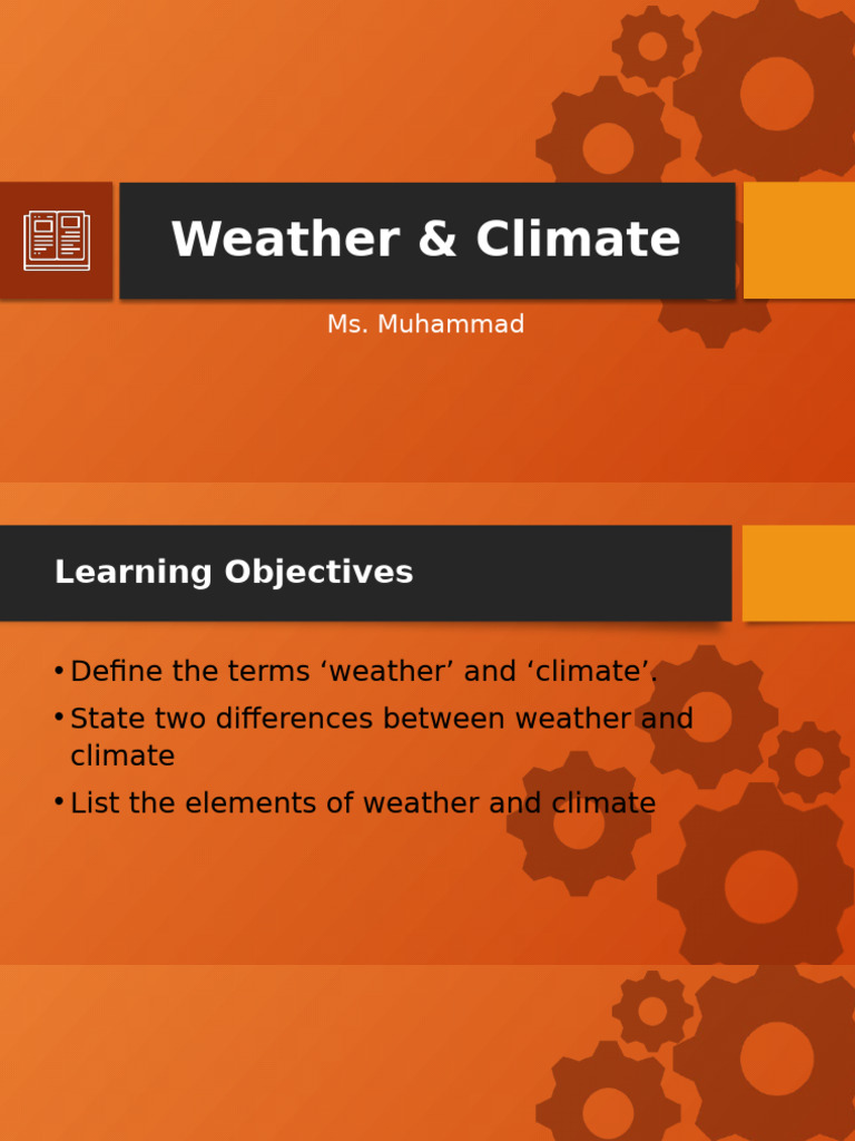 Weather vs Climate: Key Differences Explained | PDF | Weather | Climate