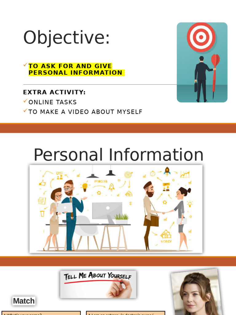 Personal Information Introduction Guide | PDF