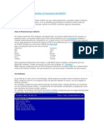 Como Resetear o Cambiar El Password Del BIOS