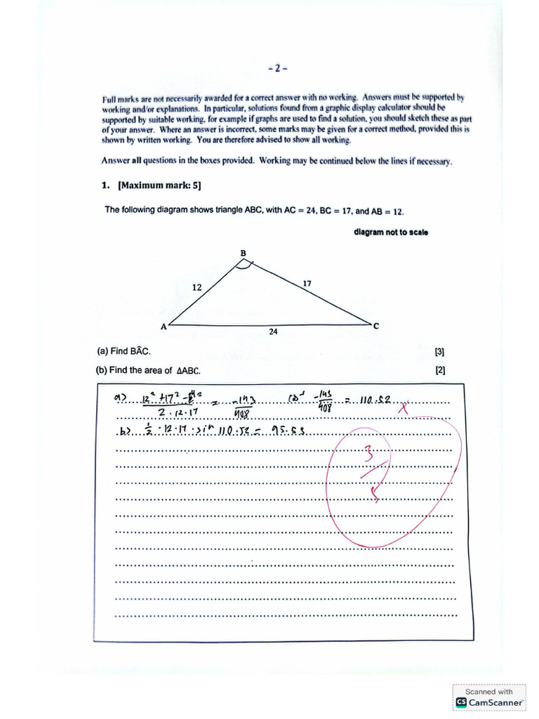 Math Test 2 | PDF