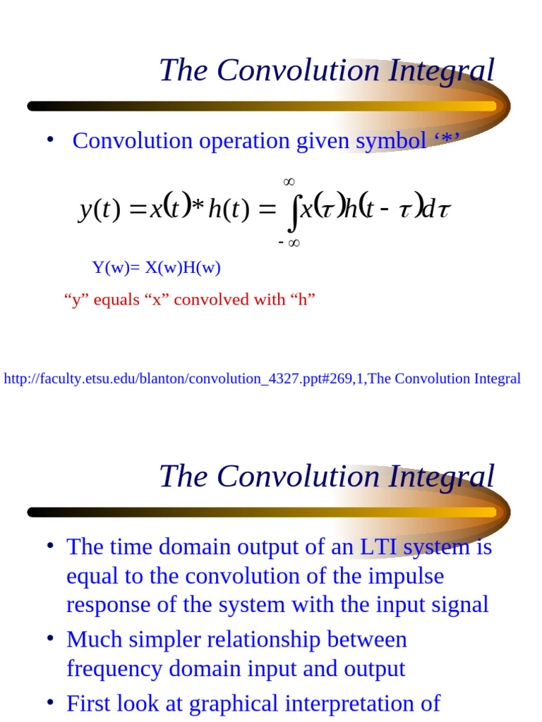 Graphical Convolution Integral Analysis | PDF | Convolution | Digital ...