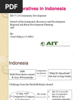 Cooperatives in Indonesia (Revised Presentation)