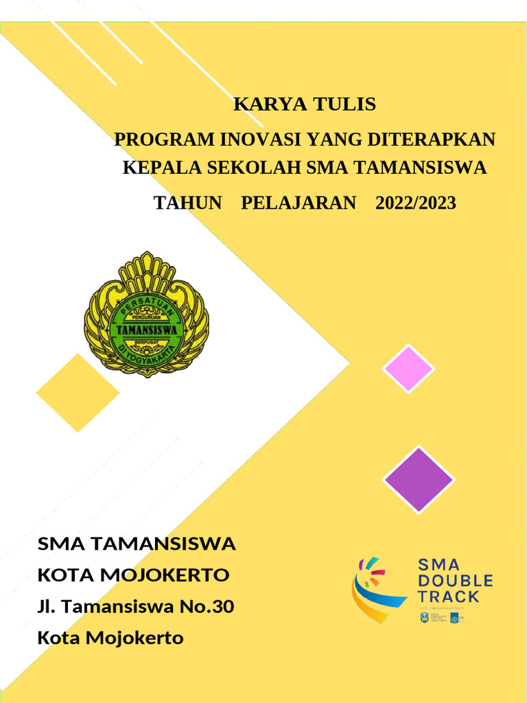 Inovasi Pendidikan SMA Tamansiswa 2022 | PDF