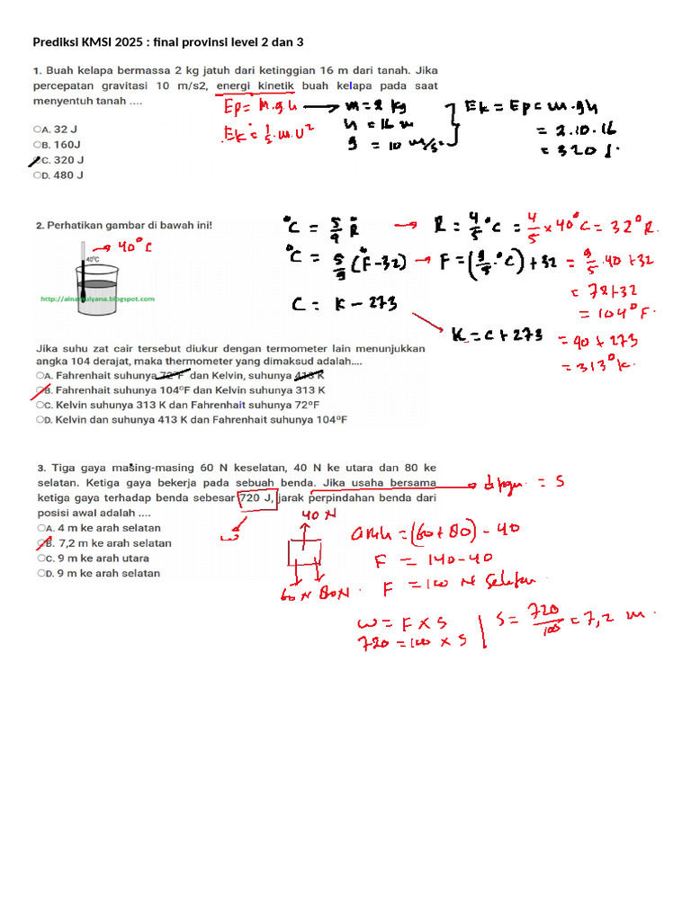 Prediksi KMSI 2025 Provinsi Level 2 & 3 | PDF
