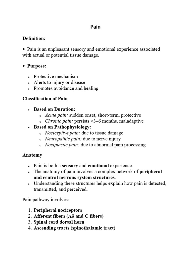 Pain | PDF | Pain | Axon