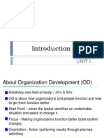 Introduction To OD: Unit I