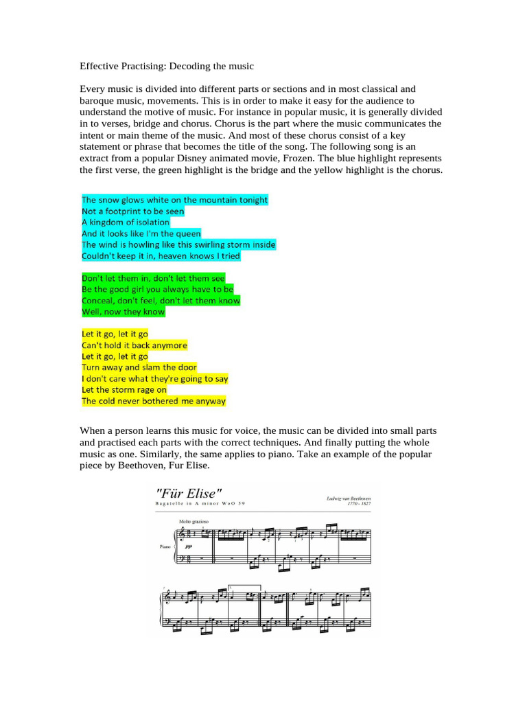 Effective Practising | PDF | Music Theory | Musical Compositions