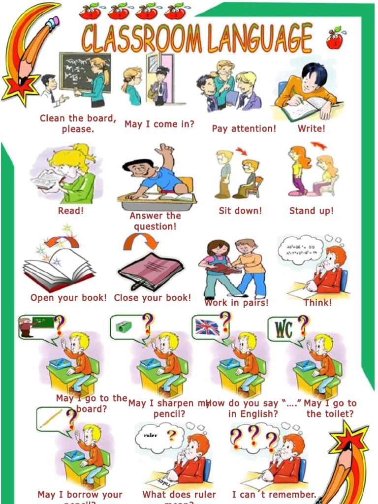 Essential Classroom Commands in English | PDF | Poetry | General Fiction