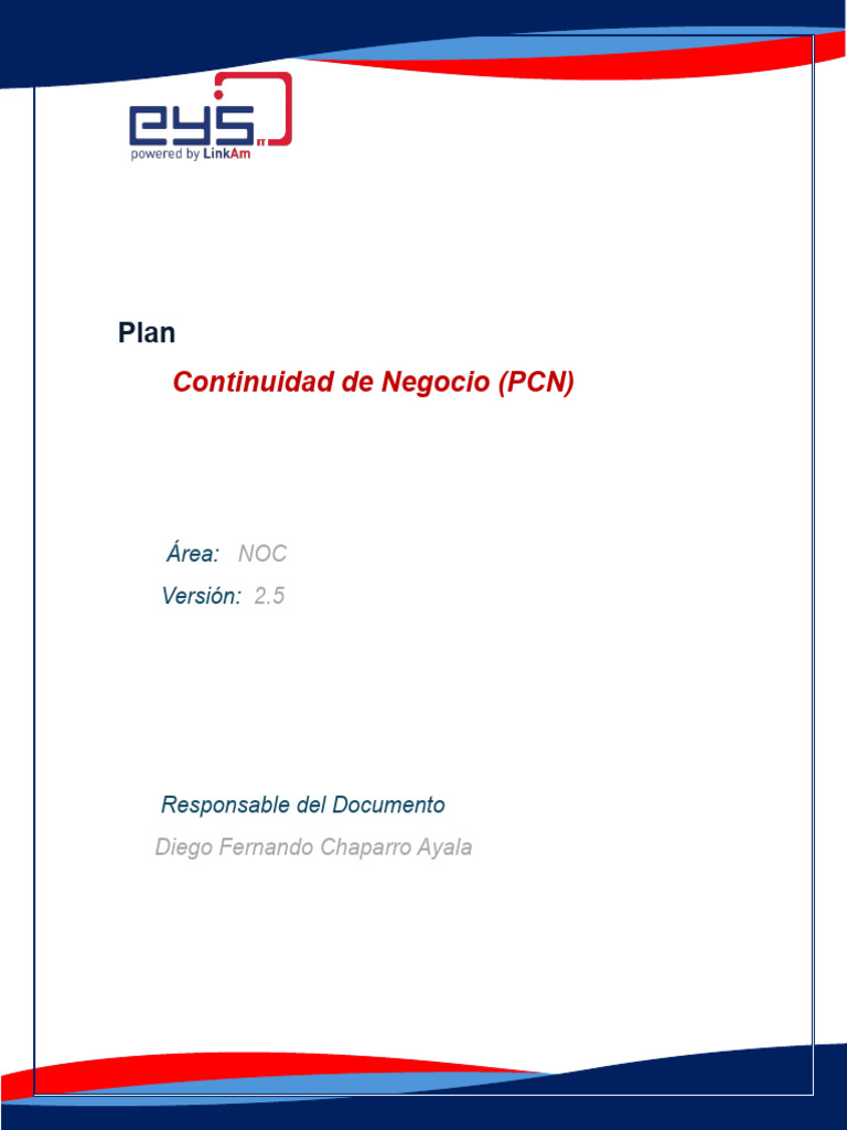 Plan de Continuidad de Negocio EYS | PDF | Seguridad de información ...