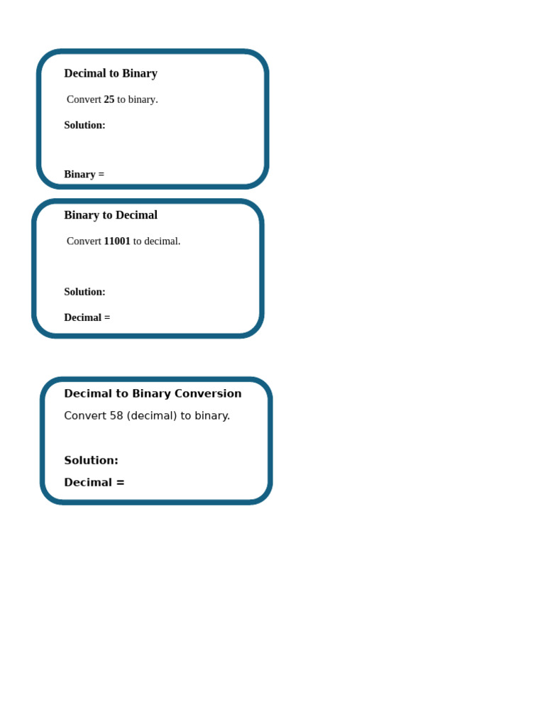 Decimal To Binary | PDF