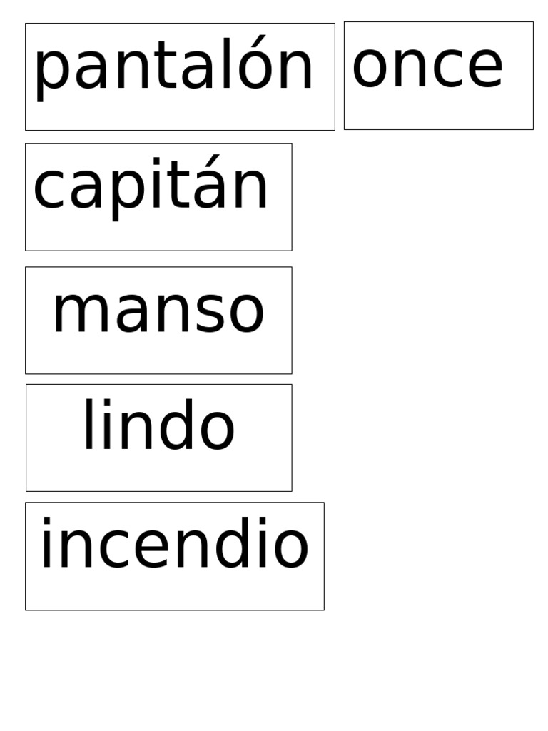 Palabras Con N Inversa | PDF