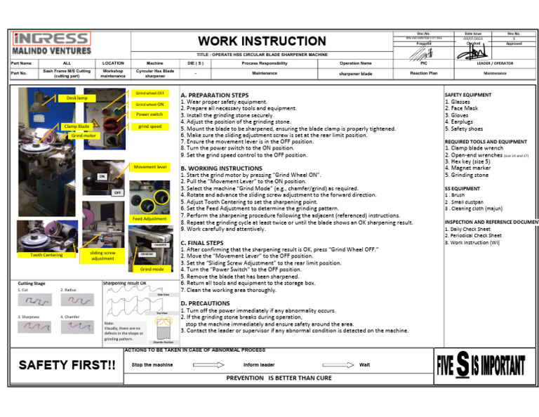 Wi Blade | PDF | Grinding (Abrasive Cutting) | Machines