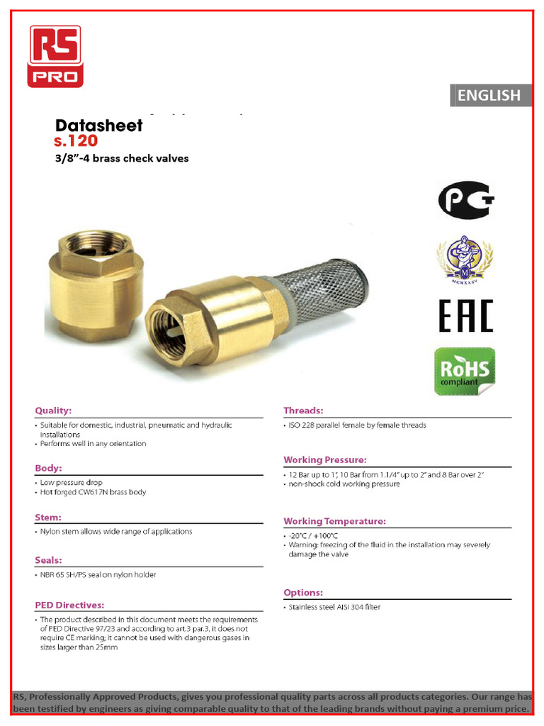 Sewage Plant Non Return Valve | PDF