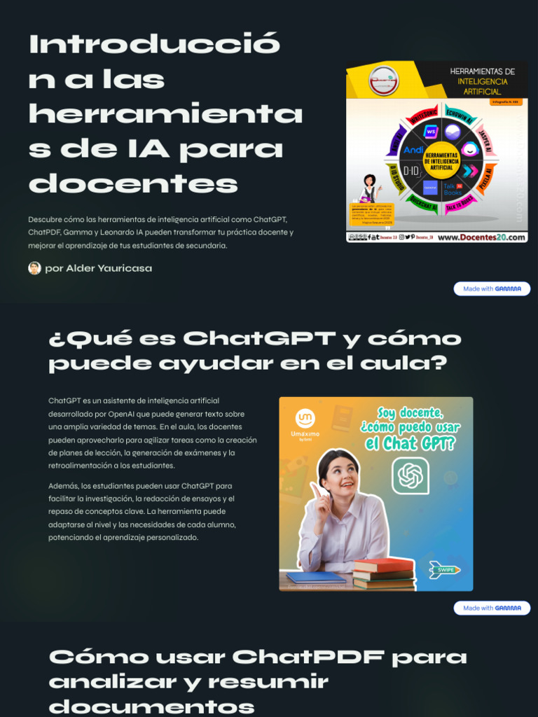 Herramientas de IA para Docentes de Secundaria | PDF | Inteligencia ...