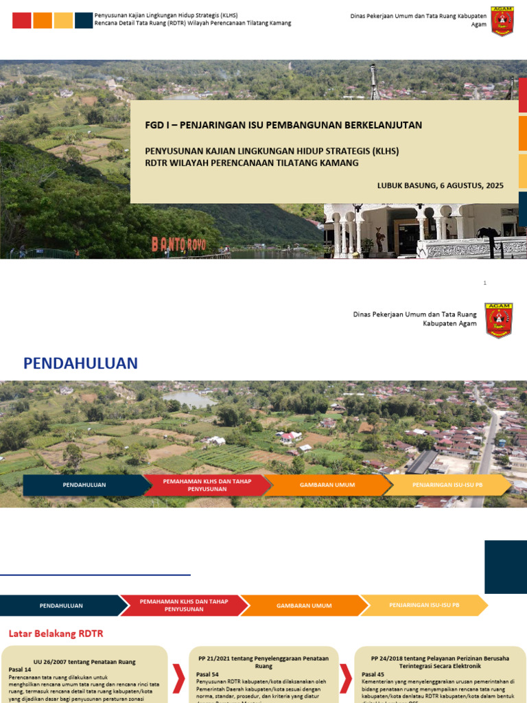 Kajian Lingkungan Hidup RDTR Kamang | PDF