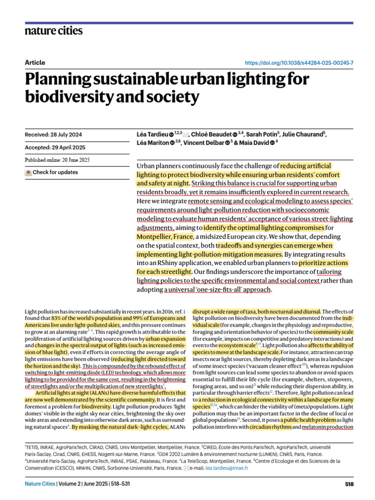 Sustainable Urban Lighting Strategies | PDF | Lighting | Sustainability