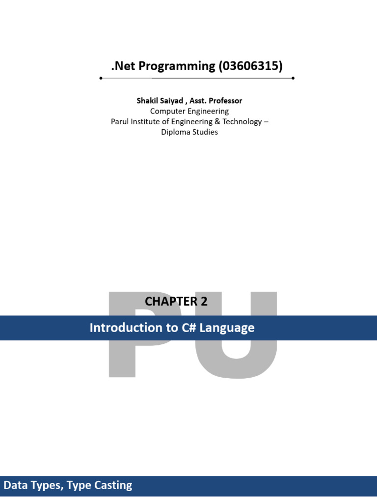 Unit 2 | PDF | Data Type | Integer (Computer Science)
