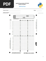 PE1 Python Essentials 1 Module 2 Test Exam Answers 100 2024 | PDF ...