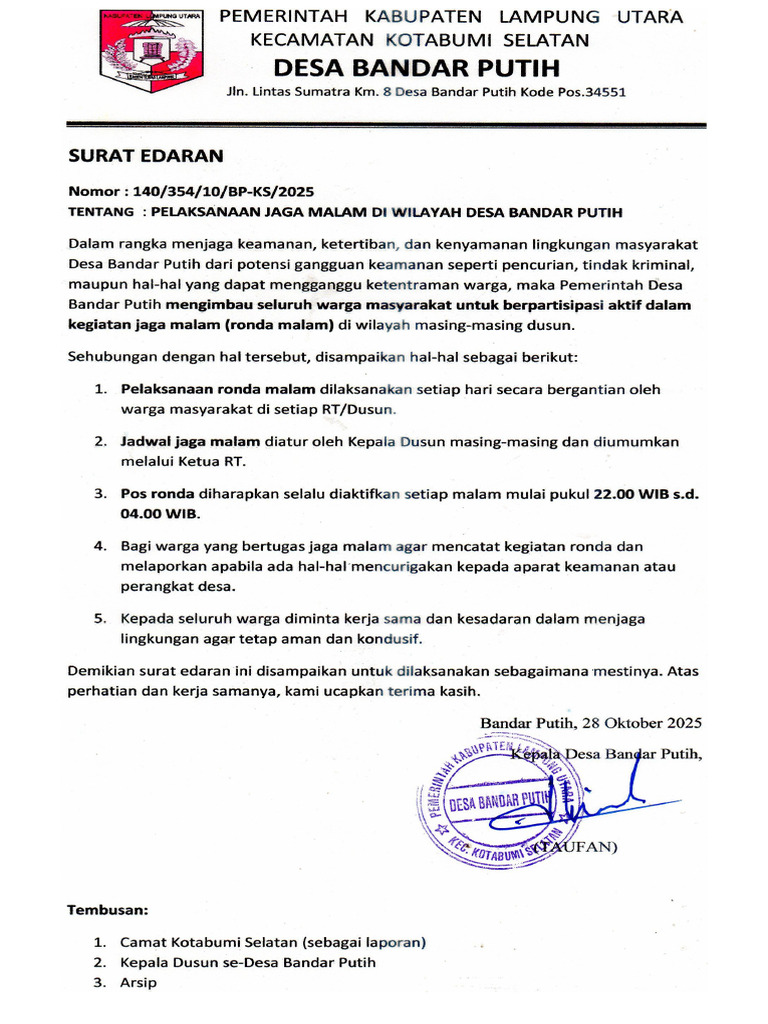 Surat Edaran | PDF