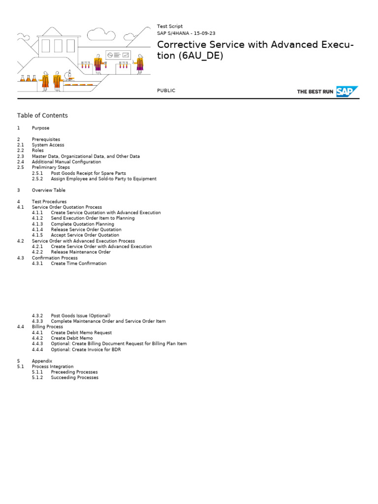 SAP S/4HANA Test Script: Advanced Execution | PDF | Invoice