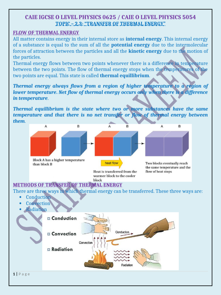 Thermal Energy Transfer Methods | PDF | Greenhouse Effect | Convection