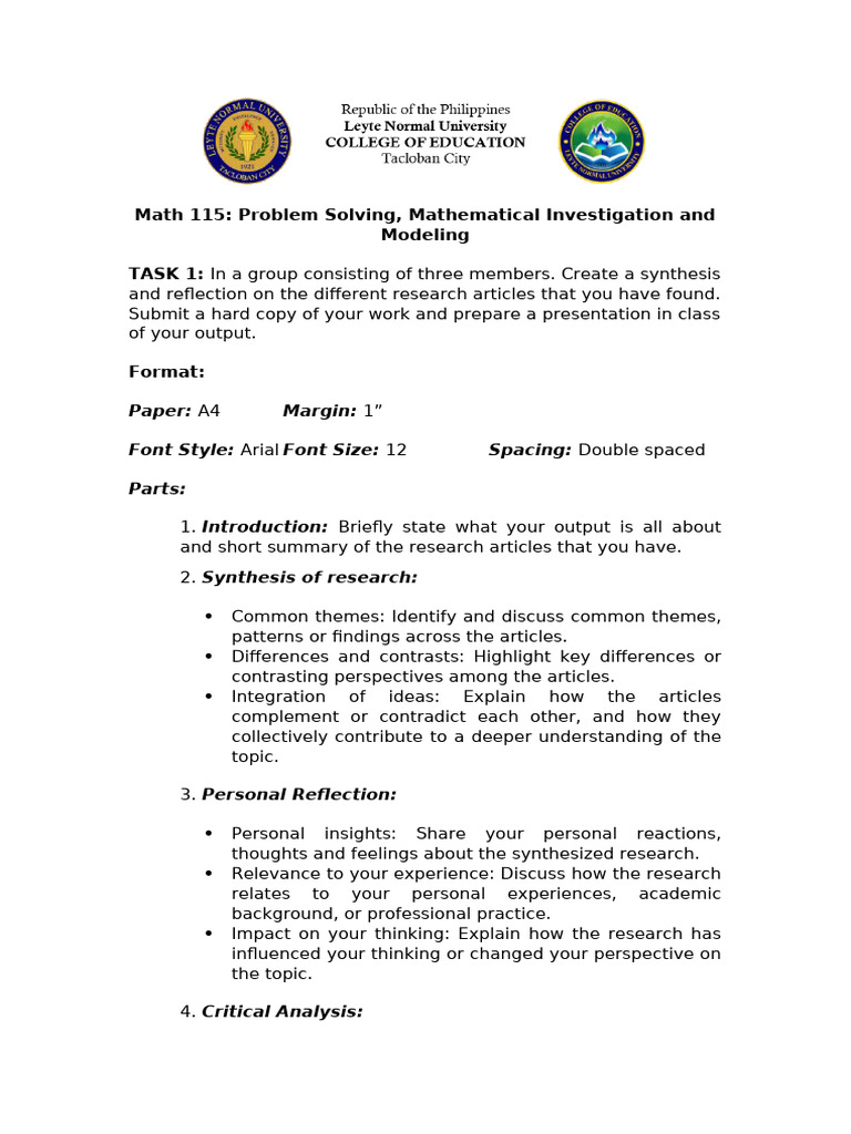 Math 115 Research Synthesis Guide | PDF | Thought | Dialectic