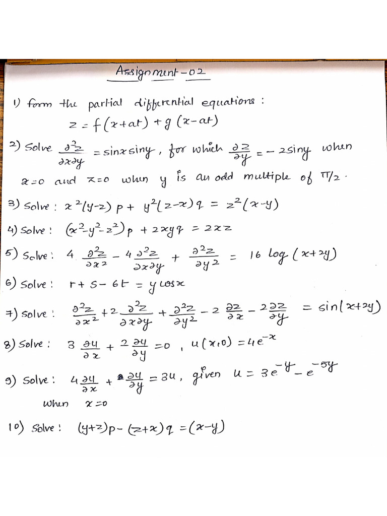 Assignment - 01 & 02 (M-III) | PDF