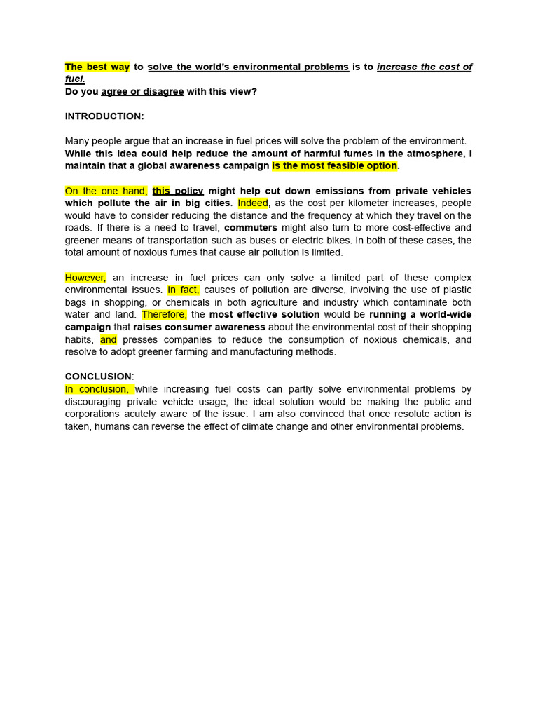 Writing Task 2 - Coherence & Cohesion | PDF