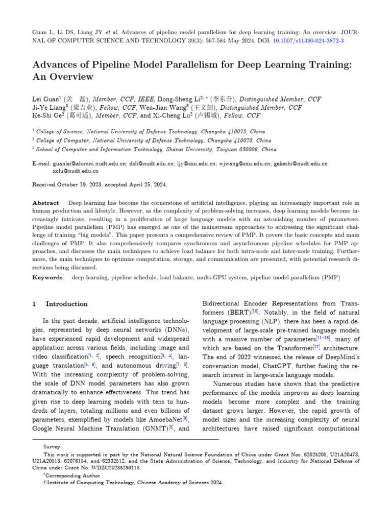 Pipeline Model Parallelism Overview | PDF | Deep Learning | Parallel ...