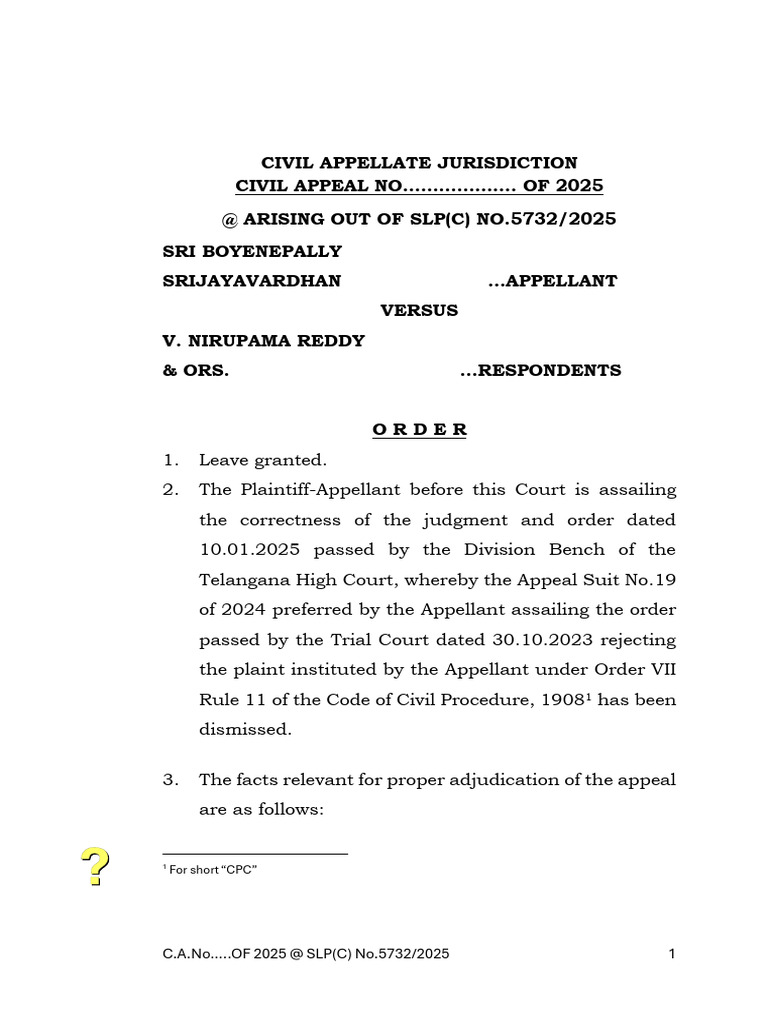 Supreme Court Appeal on Property Dispute | PDF | Lawsuit | Appeal