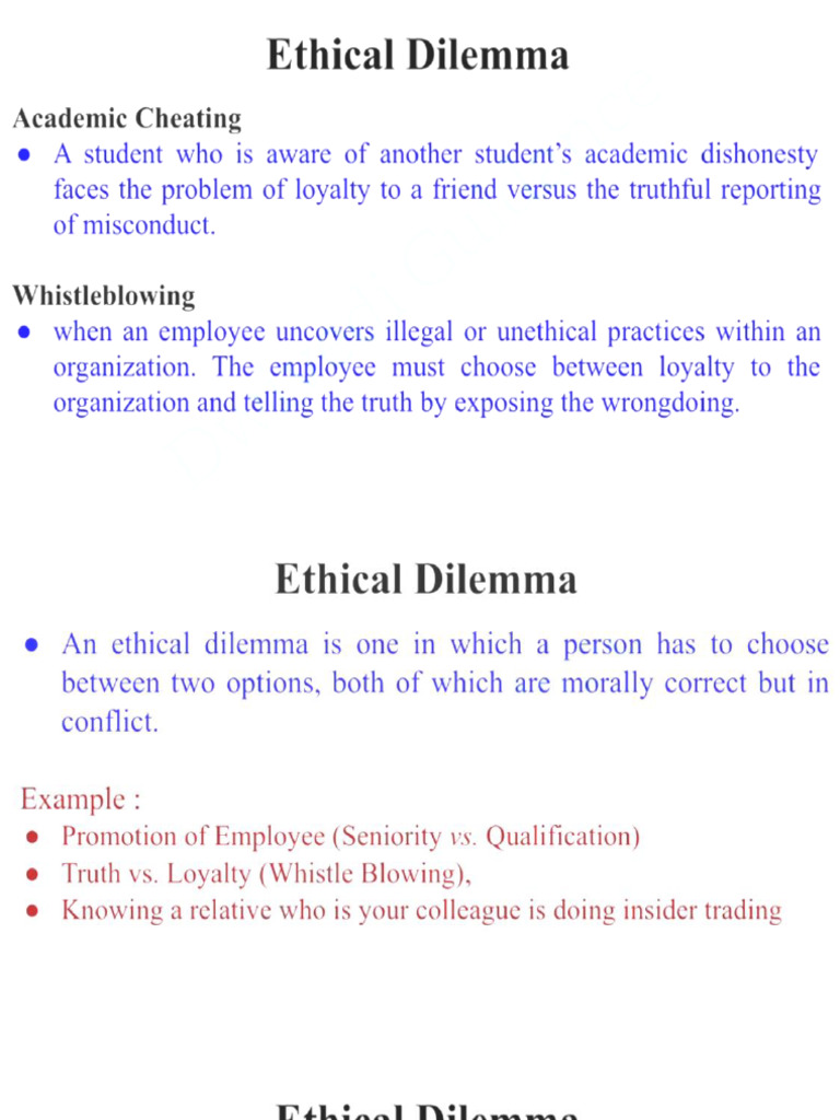 Chapter 3 Ethical Dilemma | PDF | Justice | Crime & Violence