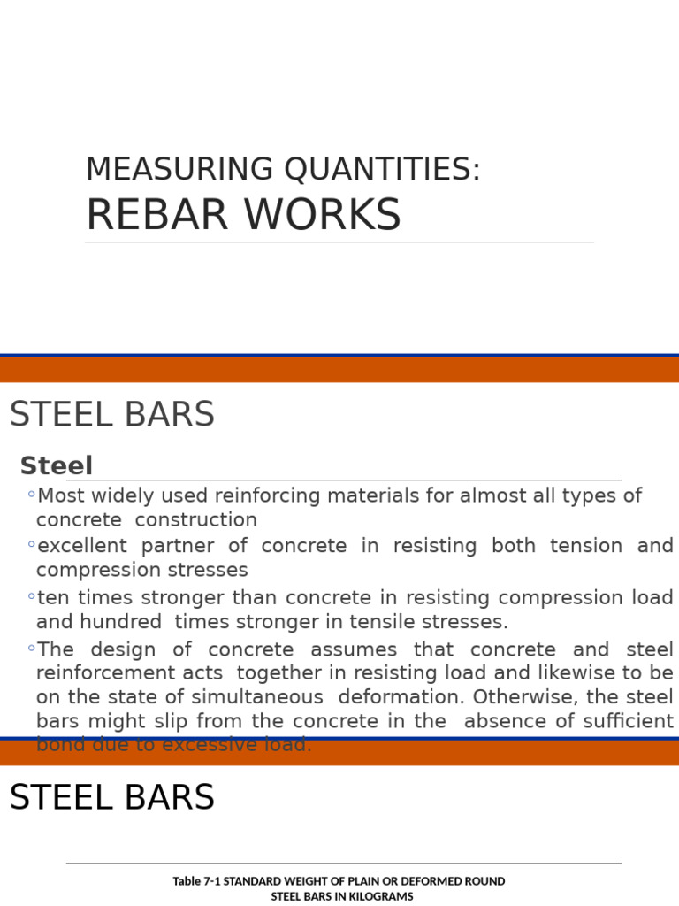 Steel Reinforcement Estimation Guide | PDF | Structural Engineering ...