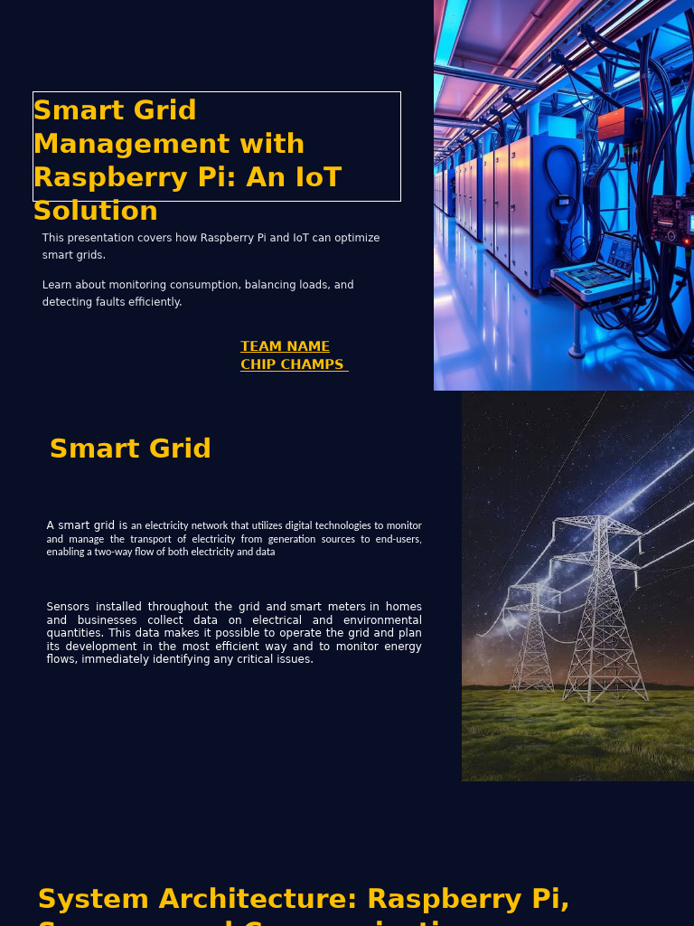 Raspberry Pi Smart Grid Management Solutions | PDF | Smart Grid ...