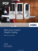 Kaa1026 Simplex Mechanical Push Button Lock Catalog