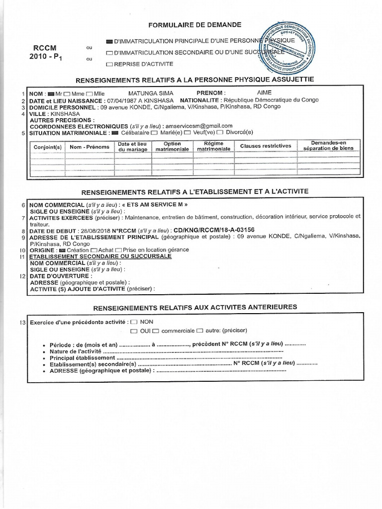 RCCM & Idnat - 251028 - 060010 | PDF