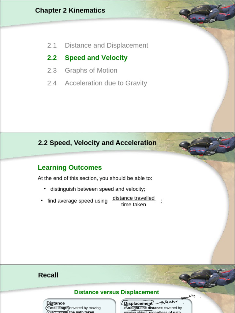 Distance, Speed, and Velocity Triangle | PDF | Speed | Velocity